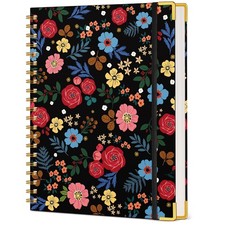 Cute Spiral Notebook Journal for Women, 200 Pages Lined Notebooks 8.5  x 1