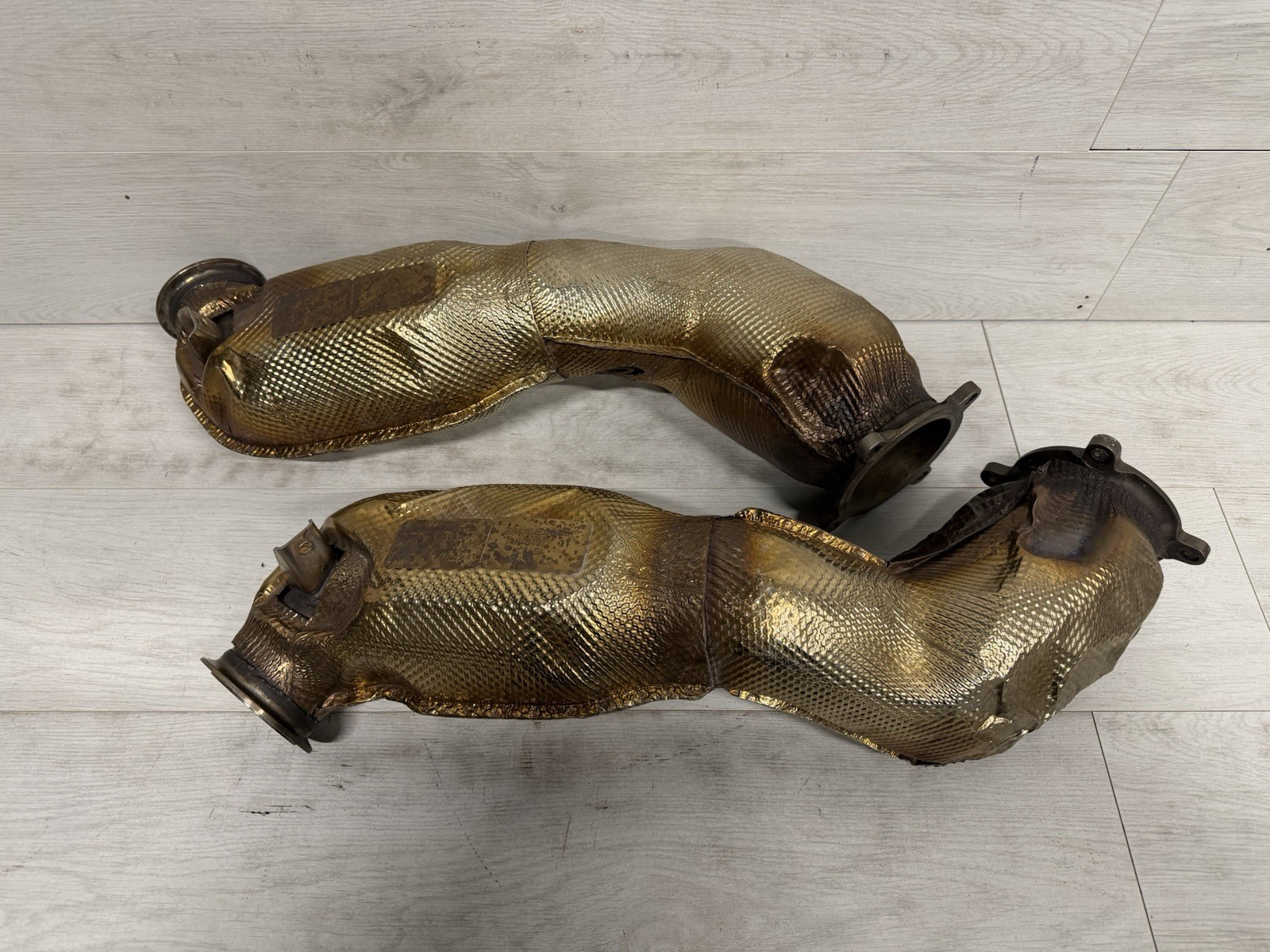 2017-2022 MCLAREN 720S EXHAUST DOWN PIPES PAIR 14HA042CP 14HA044CP OEM
