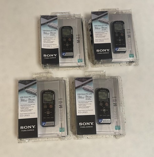 4 Sony Stereo Digital Voice Recorder ICD-UX523 4GB Brand New Sealed - Picture 2 of 8