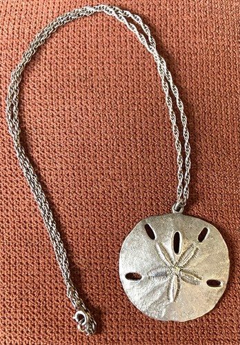 James Avery? Sterling Silber großer Sand Dollar Anhänger mit Kette 18,17 g - Bild 1 von 9