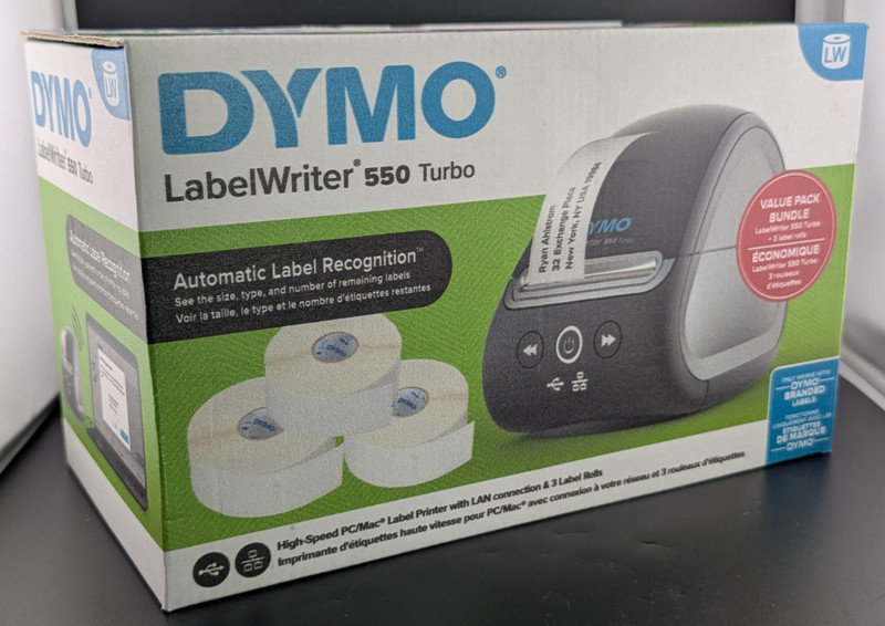 Dymo LabelWriter 550 Turbo Label Printer + 3 Label Rolls - 2112553 - BRAND NEW!!