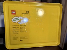 LEGO 4096 Storage/Sorting Tray Plastic Approx 14 x 11 x 1.5 Yellow - Has Defect