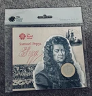 2019 SAMUEL PEPYS £2 COIN - BRILLIANT UNCIRCULATED  - COIN PACK