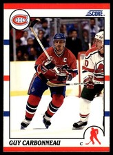 1990-91 Score American GUY CARBONNEAU #91 Montreal Canadiens HOF