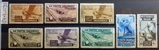 ITALY REGNO COLONIE 1933 DECENNALE MARCIA SU ROMA AEREA - 8 STAMPS NEW*