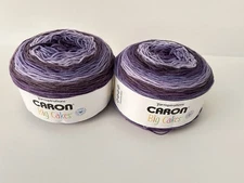 Caron Big Cakes TWIN PACK  603 Yards EACH CAKE Medium 4 GRAPE JELLY