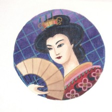 BEAUTIFUL AIMEE HP NEEDLEPOINT CANVAS: ASIAN ORIENTAL THEME GEISHA BM