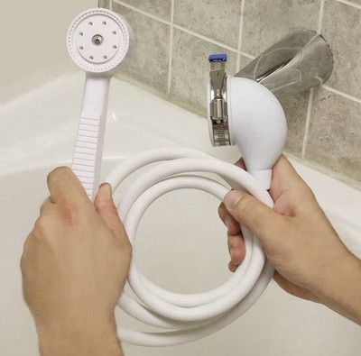 10086 Versaspray Portable Hand Held Shower Head Sprayer Fits Bathtubs