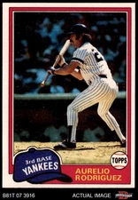 1981 Topps #34 Aurelio Rodriguez Yankees 8 - NM/MT