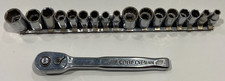 CRAFTSMAN 1/4" Drive Ratchet CMMT99423- 1/4" Sockets- SAE READ! 6-12 Point