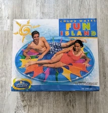 Vintage 2002 INTEX Wet Set Float #58216 Inflatable Color Wheel Fun Island 72”