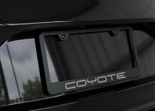 Coyote Gt Ford Mustang Logo Premium Black License Plate Frame Cover For 5.0 Gt