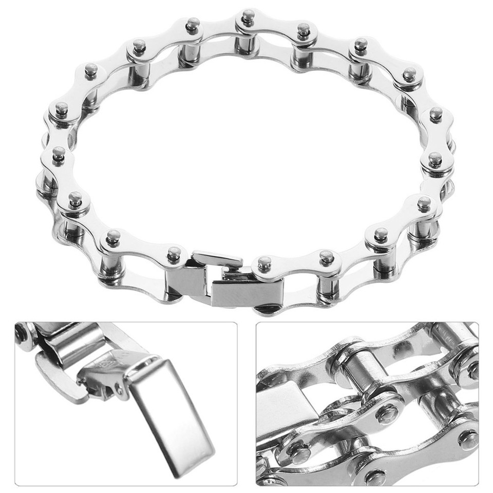Bicycle Chain Design 1PC Refined Bracelet Bike Chain Design for Link Chain Wristband ...