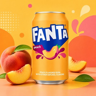 Fanta - Peach - 355 ml inkl. Pfand | USA Amerika Import