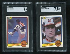 1983 DONRUSS NOLAN RYAN CAL RIPKEN JR SGC 7 7.5 LOOK BETTER