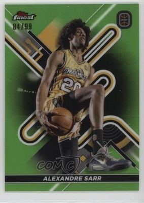 2022-23 Finest OTE Overtime Elite Neon Green Refractor 84/99 Alexandre Sarr 0f7h