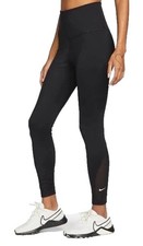  55 NIKE ONE Women  s TIGHT FIT HIGH RISE Yoga 7/8 Leggings-DV9020-Black- Medium