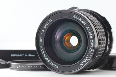 MINT w/ Hood] SMC Pentax 6x7 55mm f/4 Wide Angel MF Lens for 6x7