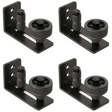 Barn Door Floor Guide, Wall Mounted Barn Door Rollers for Bottom Adjustable R...