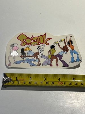 Tod Swank Clear 90's Disco Afro Dance Party OG Vintage Skateboarding AUFKLEBER