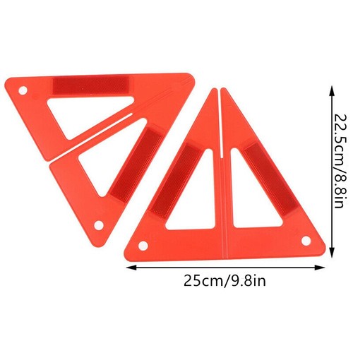 Roadside Safety Triangle Sign for Car Breakdowns Reflective and Effective - Picture 10 of 12