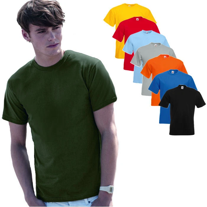 Fruit of the Loom Herren Kurzarm T-Shirt  Super Premium Shirt Qualität S - XXL - Bild 1 von 1
