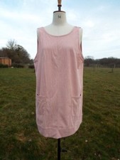 Pink Soft Stretch Needlecord Look Lightweight Pinafore Dress Plus Size 20 BNWOT