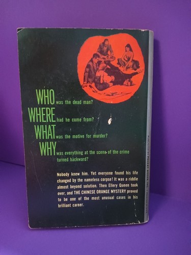1962- The Chinese Orange Mystery by Ellery Queen ( 27th Printing) - Picture 3 of 3