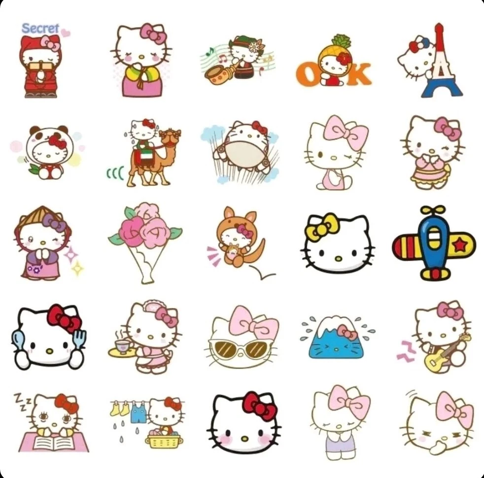 Hello Kitty Sticker Bomb