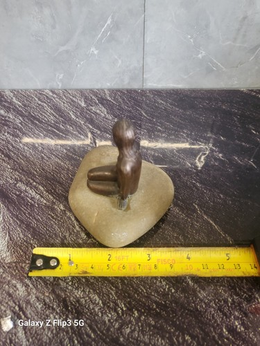 3.5” Pair Of Copenhagen Little Mermaid copper on Rock Small - - Foto 6 di 11