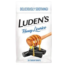 Luden's Soothing Throat Drops Honey Licorice 30 ct Pack of 1