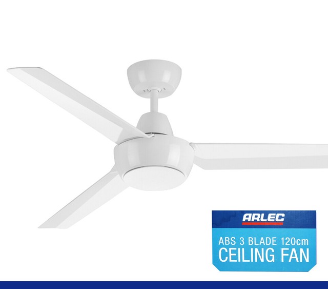 Arlec 120cm Abs 3 Blade Ceiling Fan Summer Winter Reversed