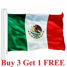 3x5FT MEXICO FLAG LARGE MEXICAN LATIN LATINO bandera mexicana cinco de mayo