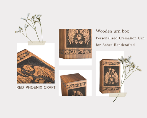 Rosewood Tree of life Urn Solid Wood Beautifully made For Cat Dog Bird Ashes - Picture 8 of 8