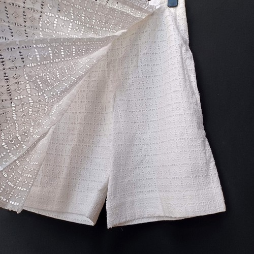 Jigsaw Women's Cotton Embroidery Skort (Skirt/Shorts) White UK 8 RRP £110 BNWT - Picture 4 of 9