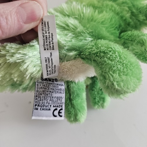 Ganz Webkinz Green Caterpillar Plush Stuffed Animal Toy - Picture 6 of 6