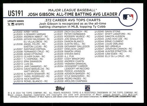 2024 Topps Update Series Base Pick Your Card - Buy More Save More #US1 - #US199 - Picture 349 of 361