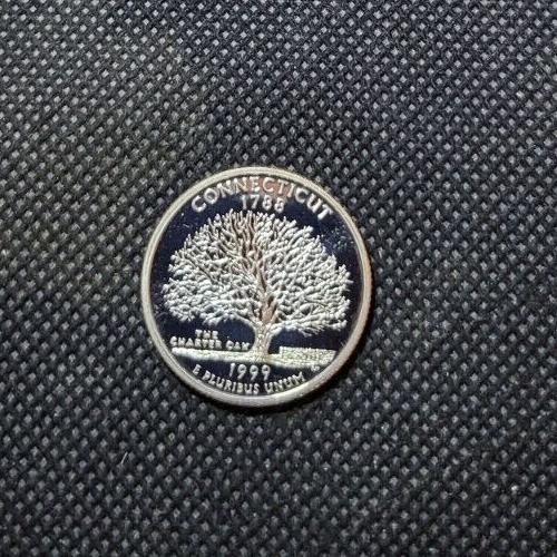 1999-S Connecticut Washington Quarter Proof Brilliant Uncirculated 25(C) - Picture 2 of 2