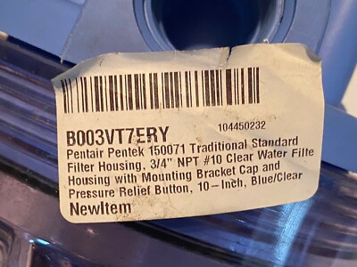 PENTAIR/PENTEK 150071-75 Filter Housing,12 5/8