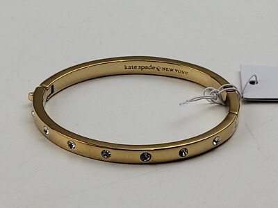 NWT) kate spade new york Set in Stone Hinged Bangle Bracelet