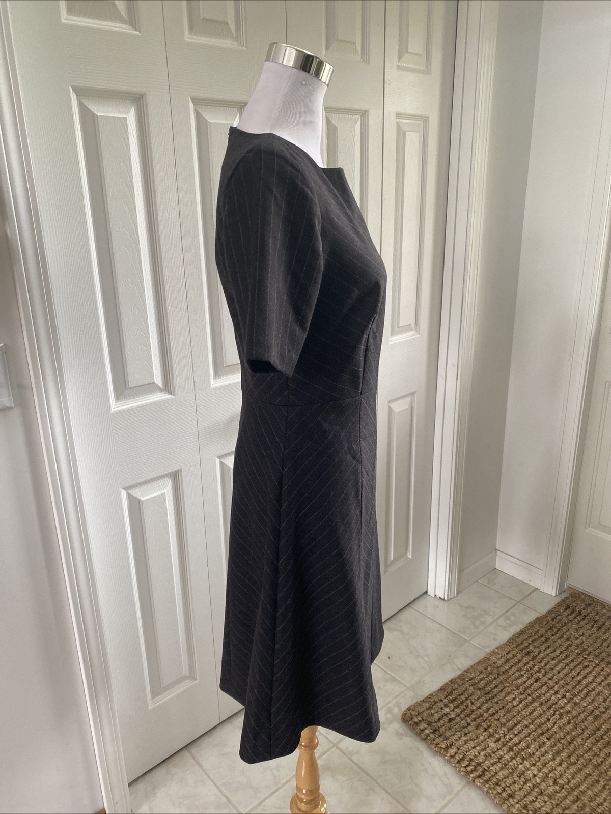 PENDLETON Virgin Wool Charcoal Gray Pin Striped  … - image 5