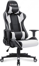 Gaming Chair, Office Chair High Back Computer Chair Leather Desk Chair Racing Ex