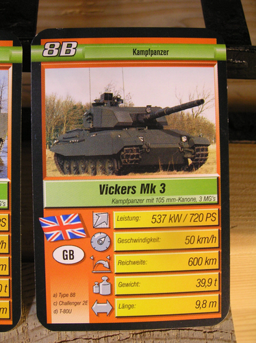 altes Kartenspiel Quartett 32 Spielkarten PANZER Super Trumpf Ravensburger 2003 - Bild 14 von 19