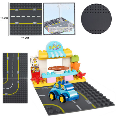 CITY ROAD BASEPLATE 12x12 STUDS COMPATIBLE FOR DUPLO BRICKS CURVE