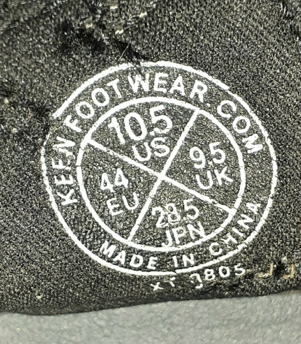 KEEN Mens Black Yellow Waterproof Sport Sandals Size US 10.5 EU 44 UK 9.5