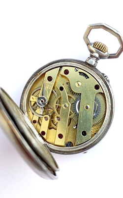 Montre De Col En Argent Massif Début XXème Siècle (1917) - Modèle 16200, à Remettre En état - Pièce De Collection