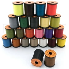 UNI THREAD 6/0 - Fly Tying Jig Waxed Thread 200 yd Spool - 24 Colors Available!
