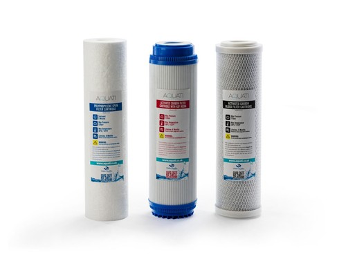 Aquati 3 Stage HMA Heavy Metal Reduction Water Filter System 10" Replacement Set - Picture 3 of 6