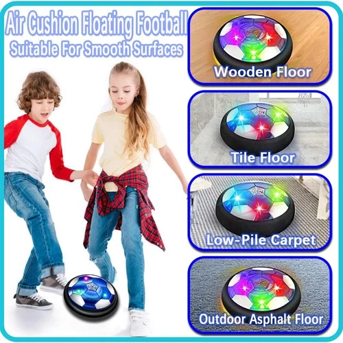 Hover Soccer Ball Set with 2 Goals USB Rechargeable LED Light Floating Ball Toys - Picture 7 of 14