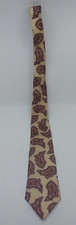 Sheaf and Caber Men's Paisley 100% Silk Tie Made In USA RN 43170